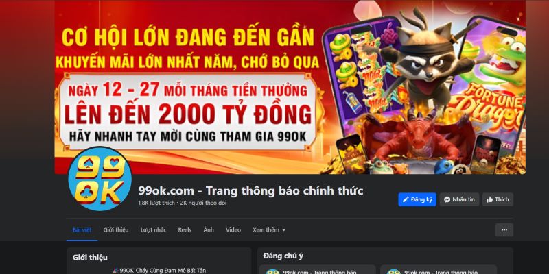 Phương Thức Liên Hệ 99OK – Chỉ Dẫn Sử Dụng Đúng Cách Nhất 2 Phương thức liên hệ 99OK thông qua mạng xã hội